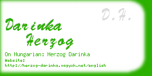 darinka herzog business card